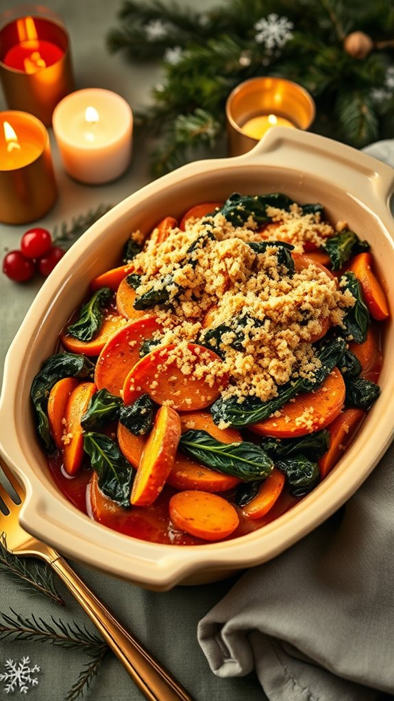 creamy sweet potato gratin