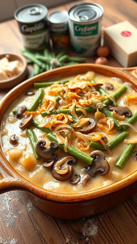 creamy swiss green beans