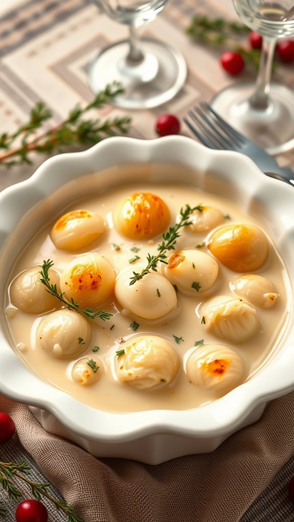 creamy thyme infused onion dish