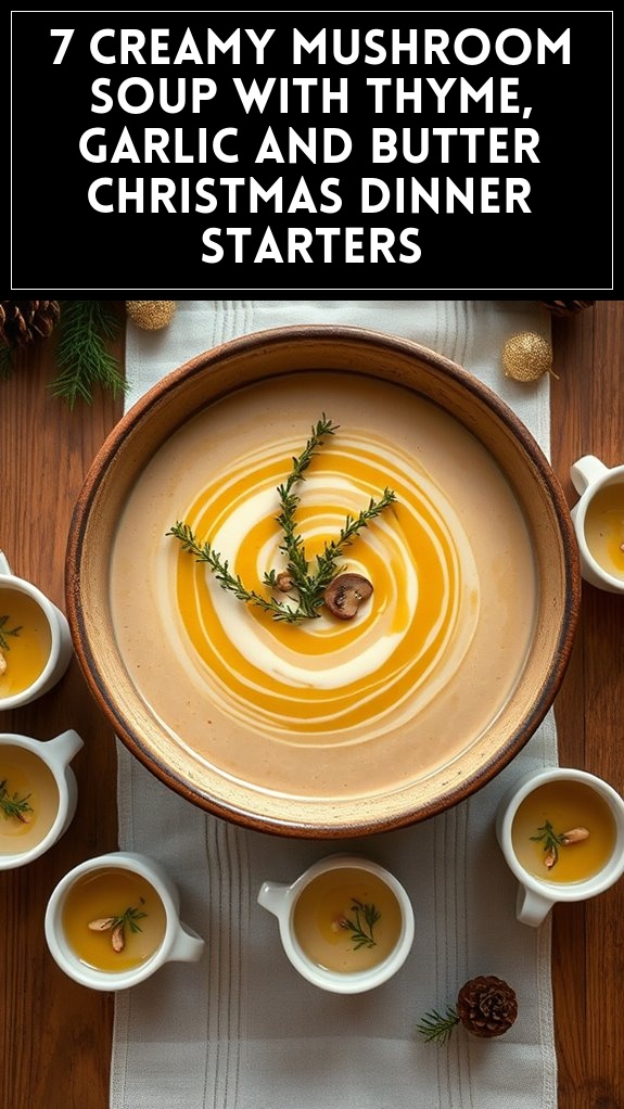 creamy thyme mushroom soup