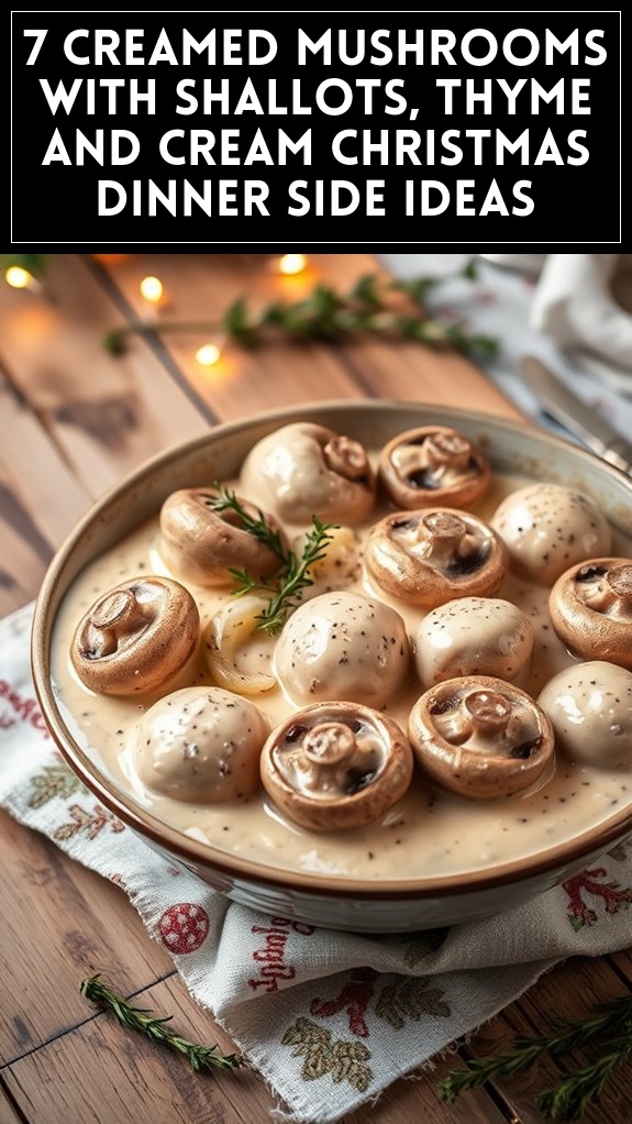 creamy thyme mushrooms recipe