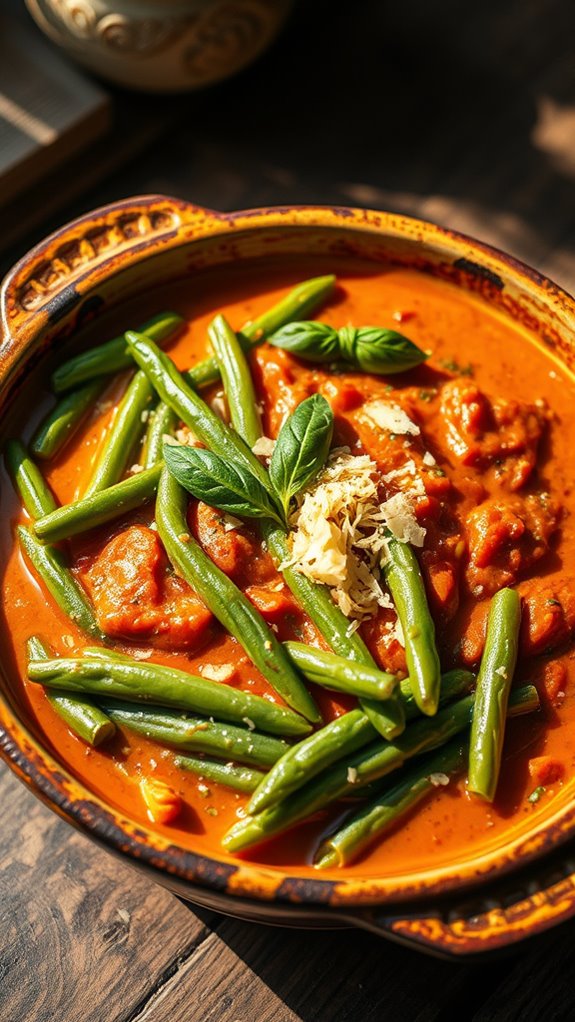 creamy tomato basil bake