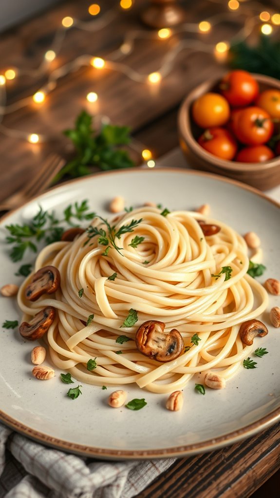 creamy vegan pasta dish