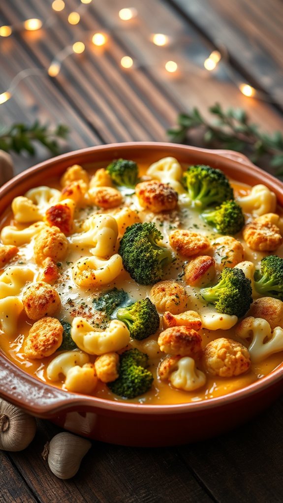 creamy vegetable cheese gratin