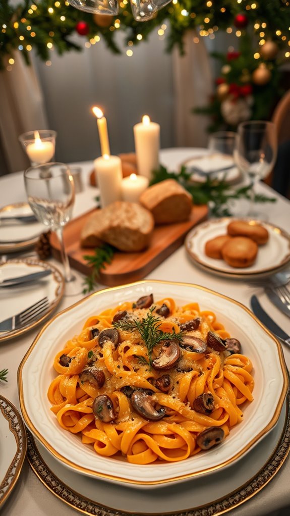 creamy vegetarian pasta bake