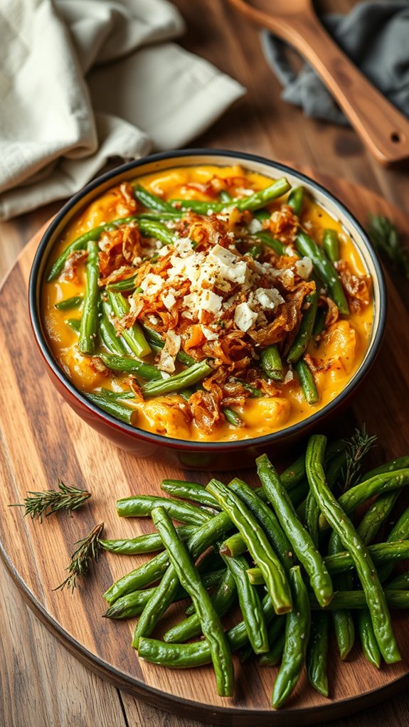 crispy herb parmesan green beans
