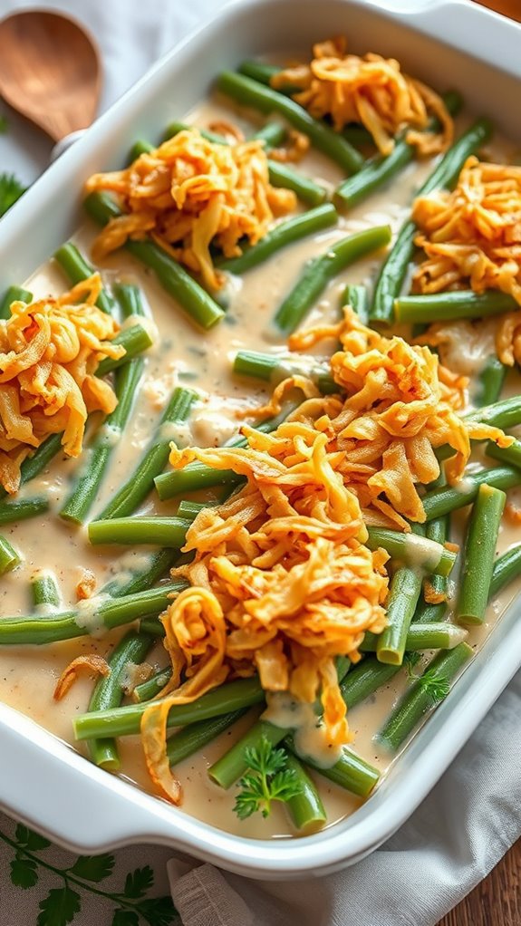 crispy onion green bean casserole