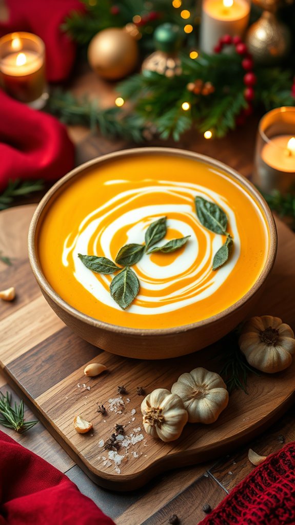 curried squash garlic soup
