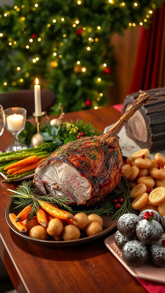 decadent chocolate holiday dessert