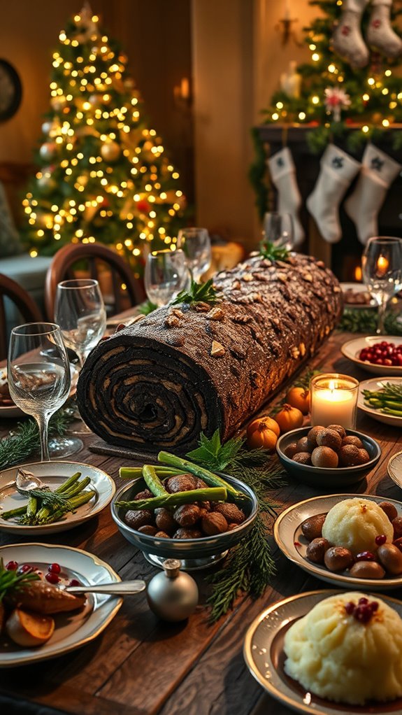 decadent chocolate yule log