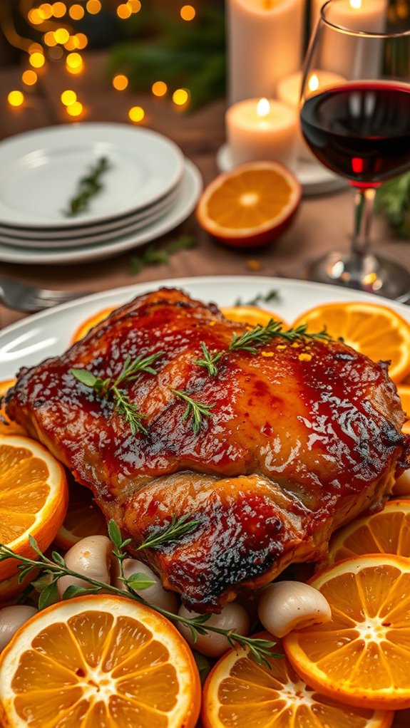 duck breast with orange sauce