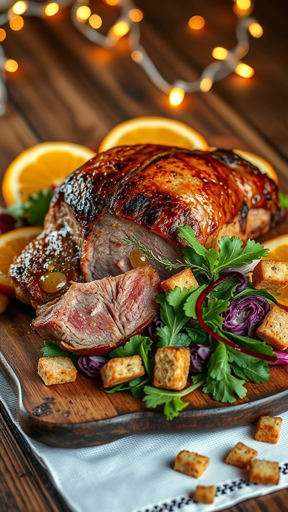 duck salad with vinaigrette