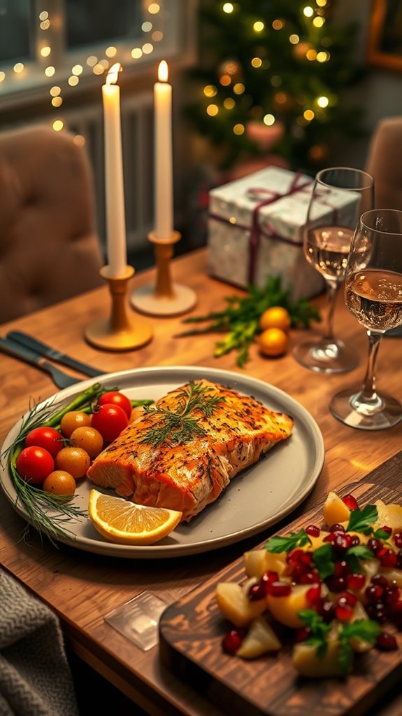 elegant baked salmon dish