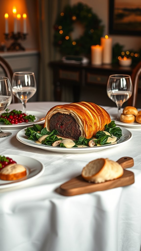 elegant beef and spinach