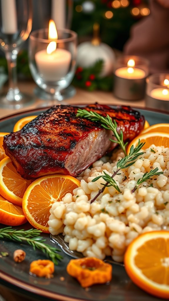 elegant duck confit dish