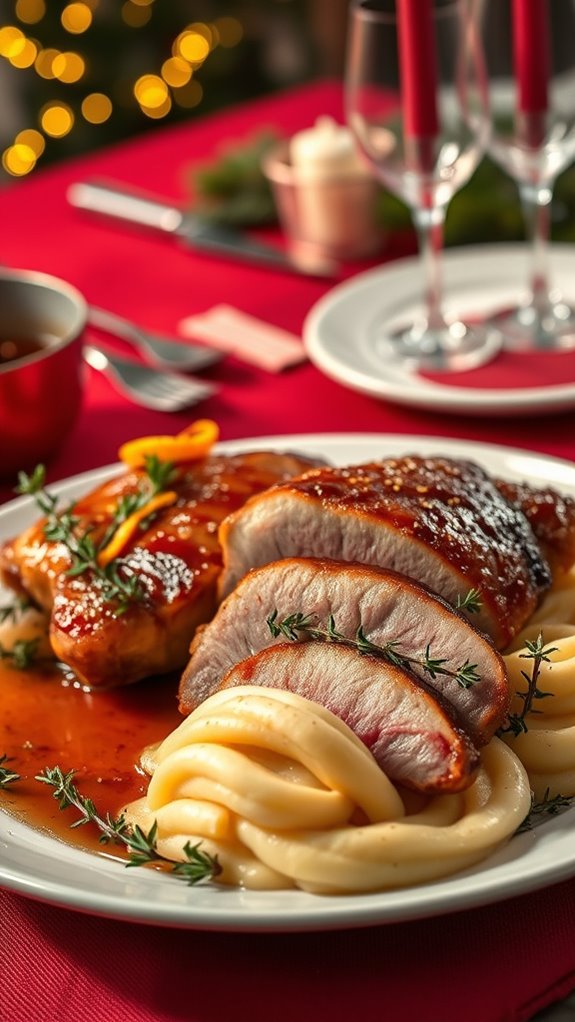 elegant duck with potatoes