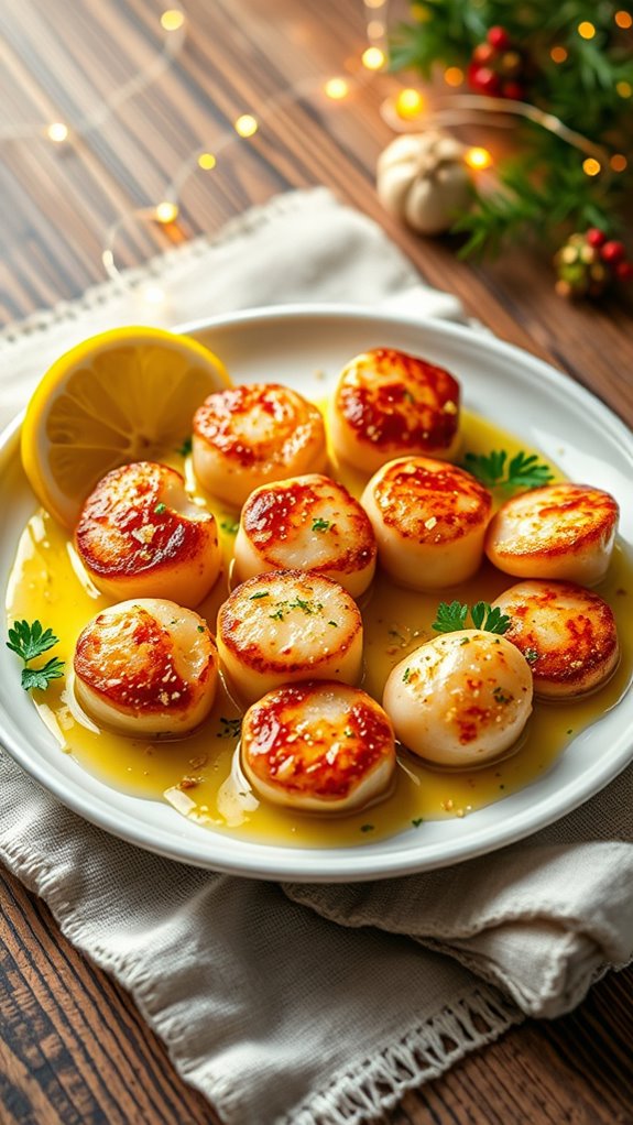 elegant garlic butter scallops