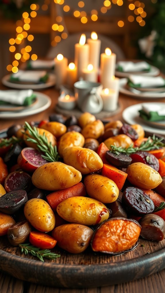 elegant garlic rosemary potatoes