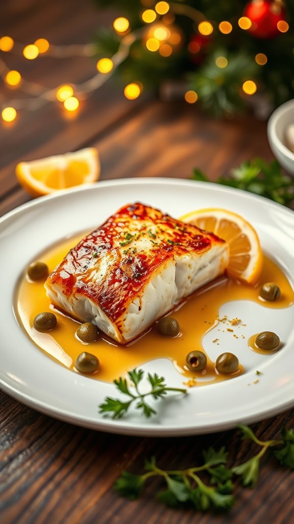 elegant halibut with butter