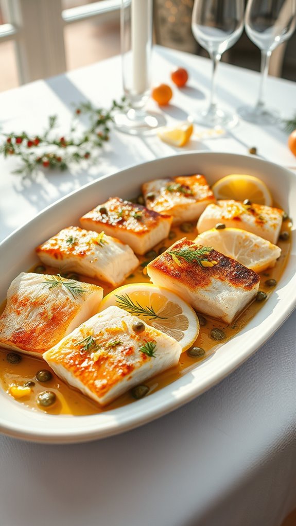 elegant pan roasted holiday cod