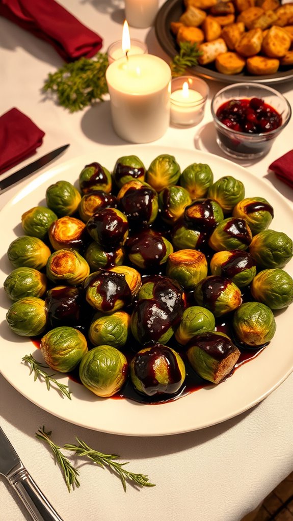 elegant roasted brussels sprouts