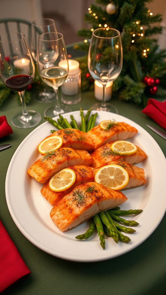 elegant salmon wine pairings