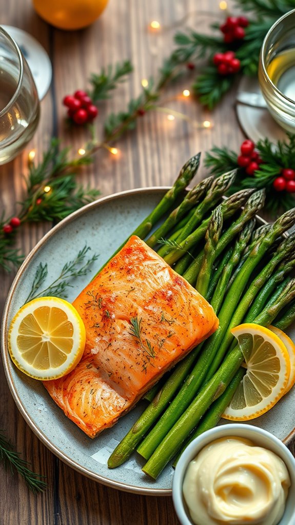 elegant salmon with lemon dill