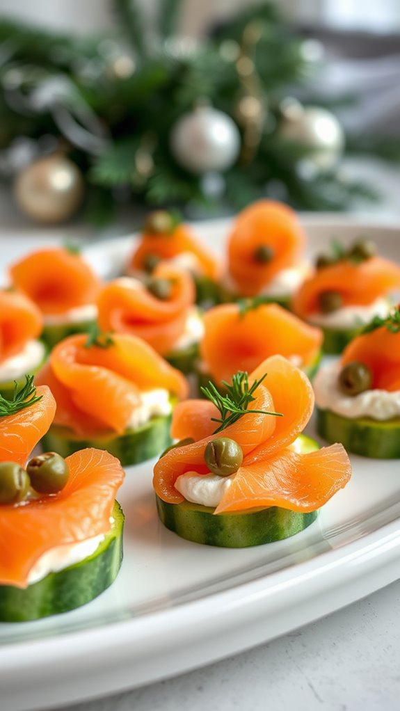 elegant smoked salmon bites