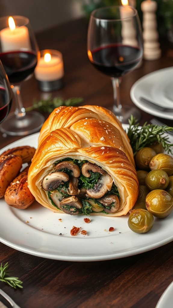 elegant vegetarian puff pastry