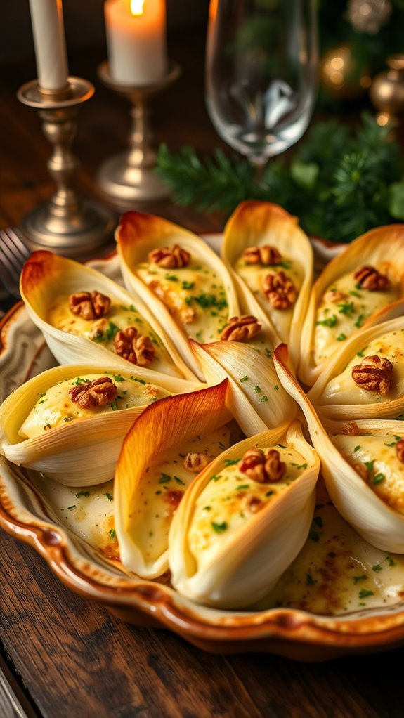 endive gratin with blue cheese