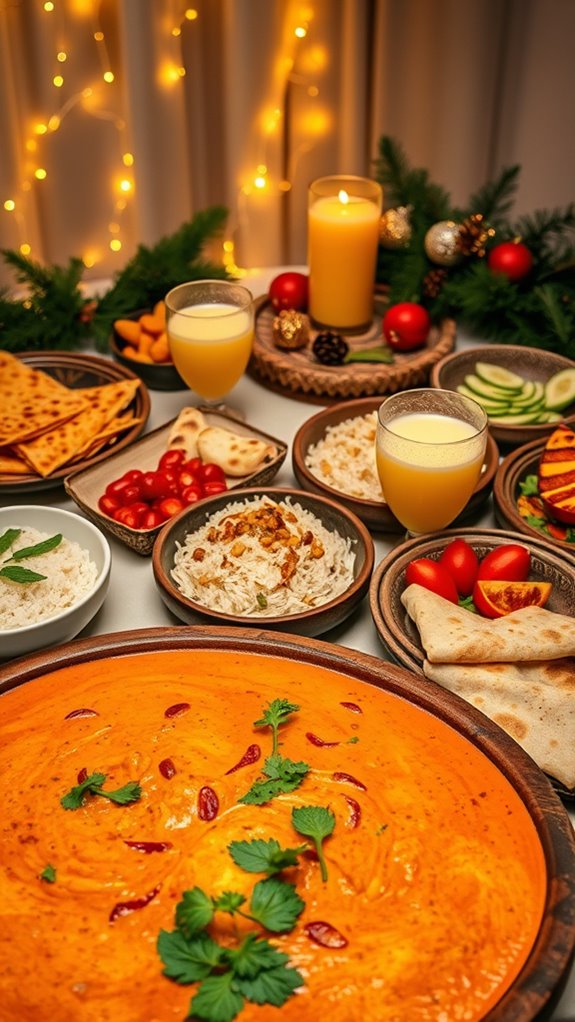 exotic indian curry feast