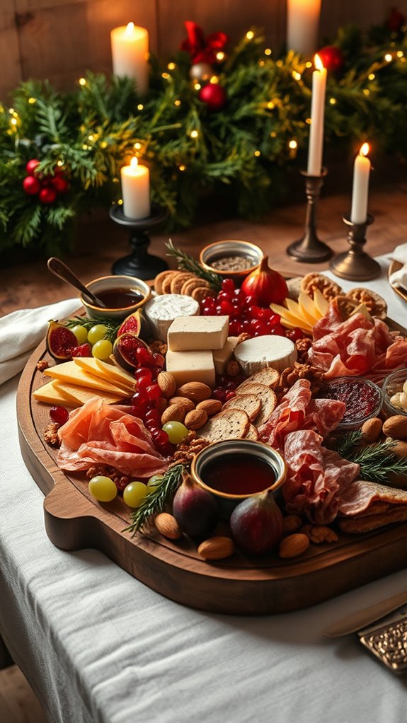 festive charcuterie board celebration