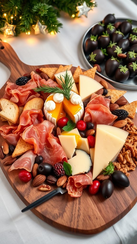 festive cheese board ingredients