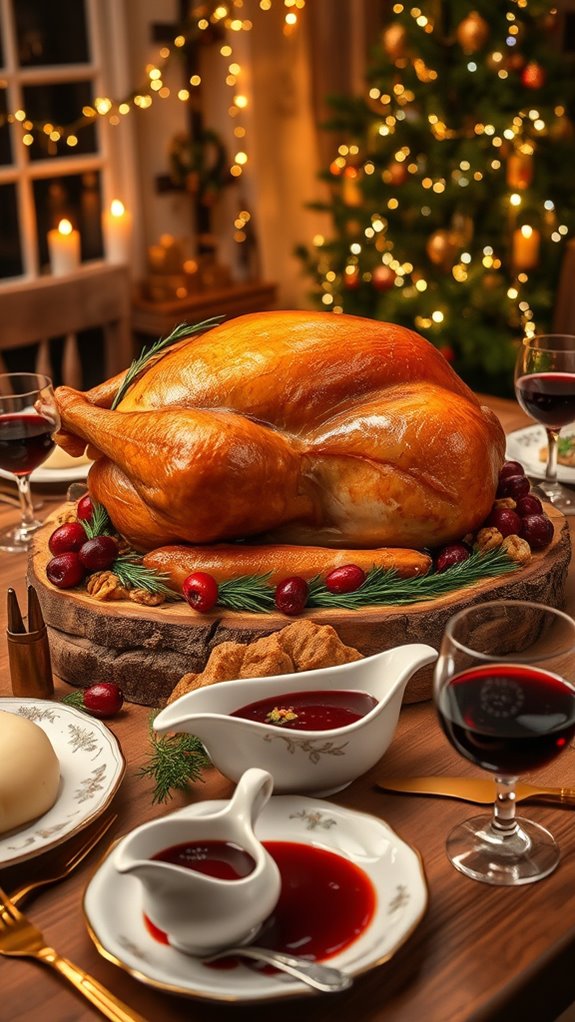 festive cranberry orange gravy