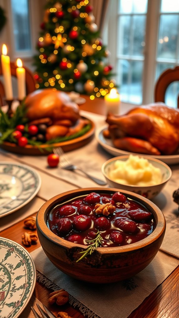 festive cranberry walnut sauce