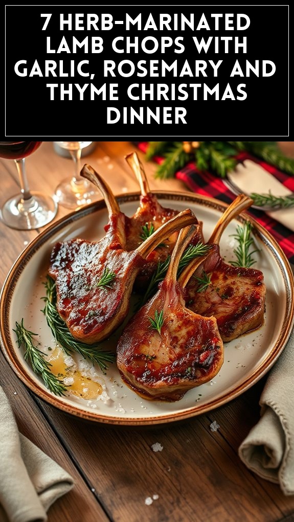 festive herb marinated lamb chops