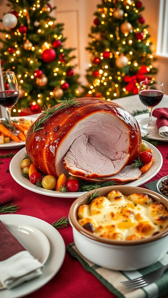 festive honey glazed ham recipe