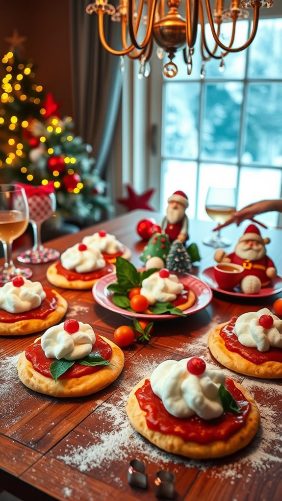 festive mini pizza treats