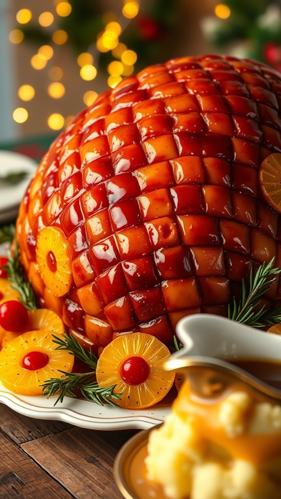 festive mustard glazed ham recipe