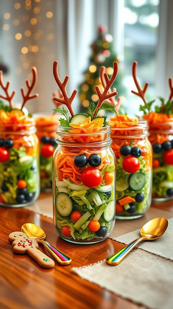 festive nutritious layered salads