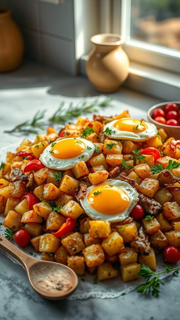 festive one pan egg dish