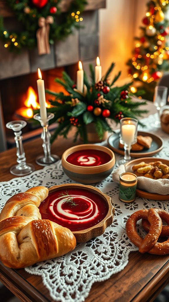 festive poppy seed roll