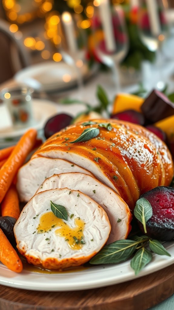 festive sage butter turkey