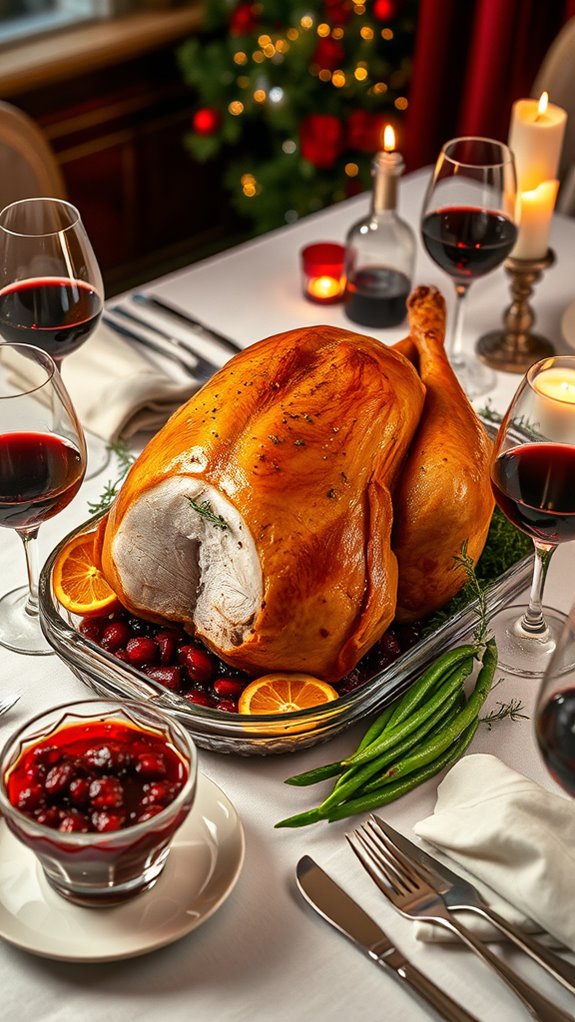 festive spiced cranberry spritzer