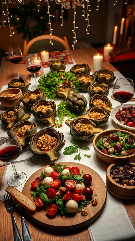 festive stuffed artichokes recipe