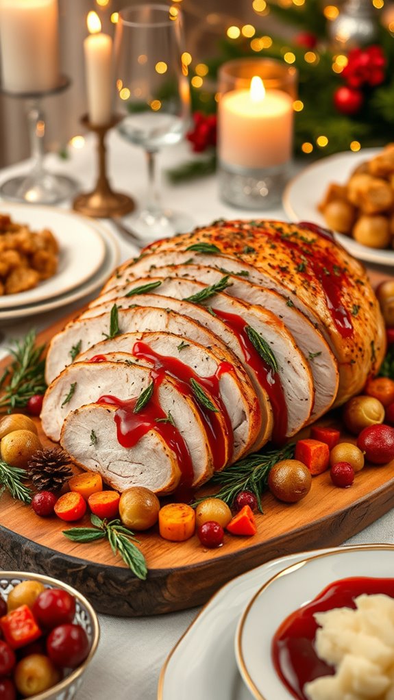 festive turkey breast serving suggestions
