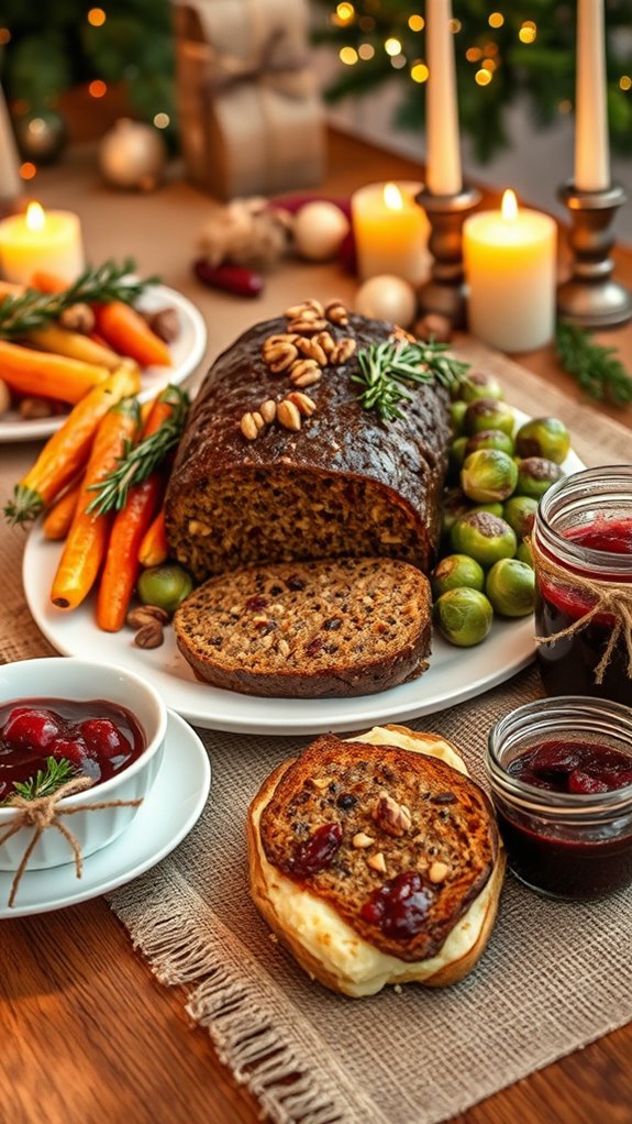 festive vegetarian main course