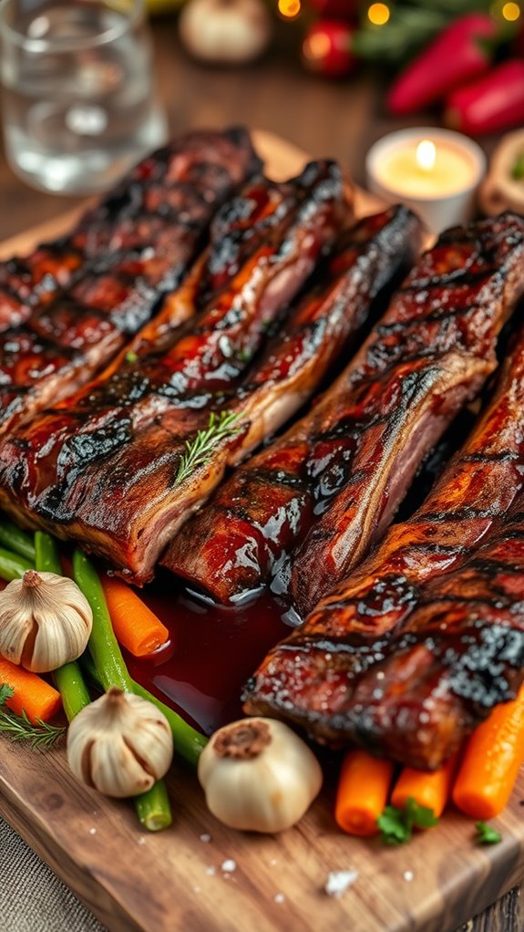 flavorful beef rib dinner