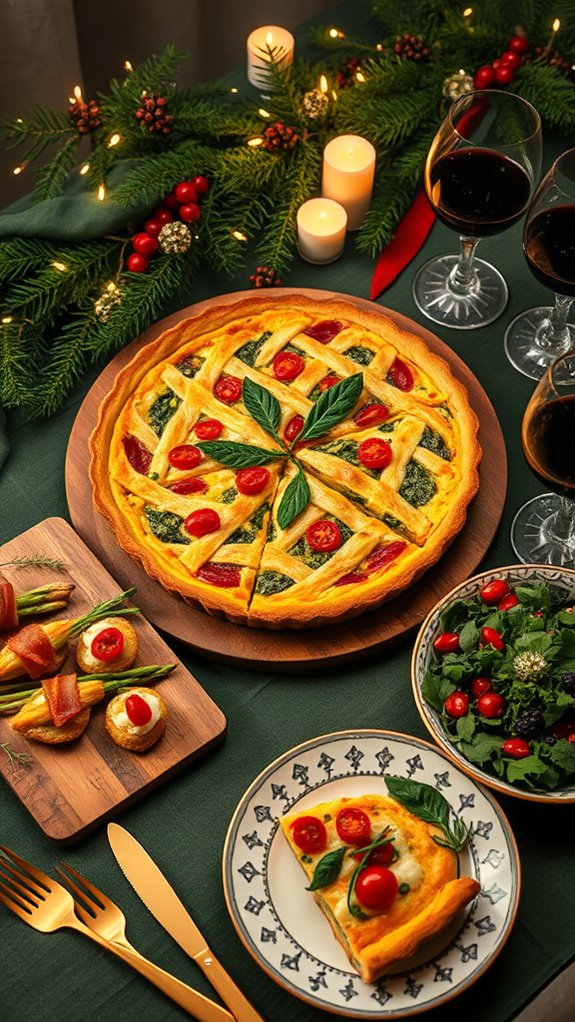flavorful christmas eve quiche