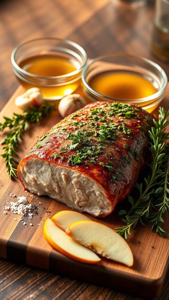 flavorful herb marinade preparation